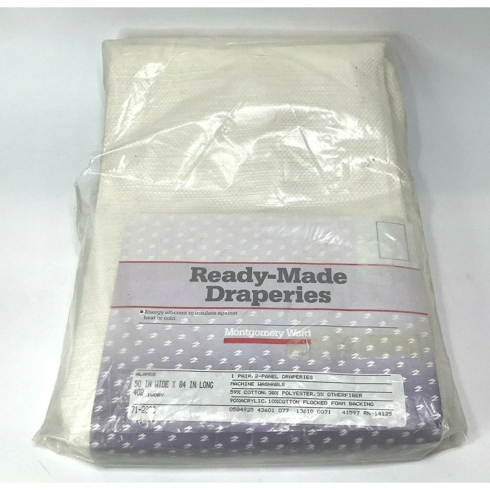 Vintage Montgomery Ward‎ Curtain Panels NOS 50